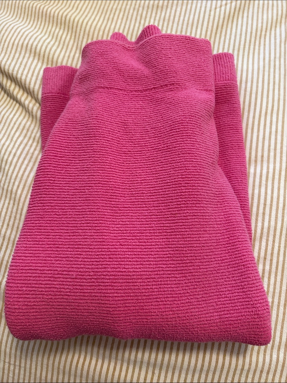Free People Jilly Pink Ribbed Knit Sweater